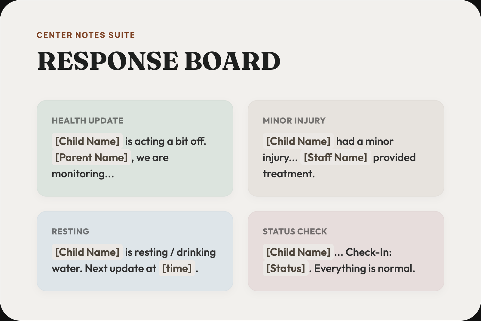 Parent Responses Sample